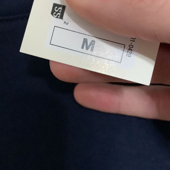 3for$20 NWT short sleeve shirt medium dark blue - Picture 3 of 5